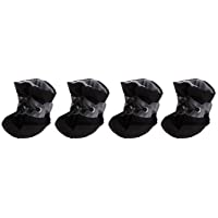 Los mejores  - zrshygs pie Cubierta Impermeable a Prueba de Agua Zapatos para Perros Lluvia Botines de Nieve de Goma Zapatos…